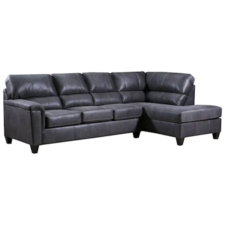 Casual 2-Piece Sectional with RAF Chaise